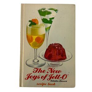 The New Joys Of Jell-O Recipe Book Cookbook 3rd Edition 1975 Hardcover